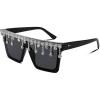 Black Frame White Crystal