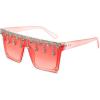Gradient Pink White Crystal