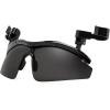 imageFEISEDY Polarized Clip On SunglassesClip Cap Sports SunglassUV400 Protection for Mens Womens Fishing Cycling Hiking B0356Black