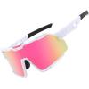 White Frame Pink Mirrored Lens
