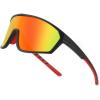 Black Frame & Red Mirror Lens