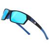 Black Frame & Blue Mirror Lens