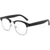 imageFEISEDY Reading Glasses Classic Half Frame Retro SemiRimless Clear Lens Blue Light Blocking Glasses B0005Black