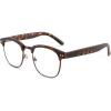 imageFEISEDY Reading Glasses Classic Half Frame Retro SemiRimless Clear Lens Blue Light Blocking Glasses B0005Leopard