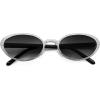 Silver Frame Gradient Grey Lens