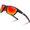 Black Frame & Orange Mirror Lens