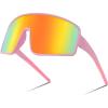 003 Pink Frame & Red Mirror Lens