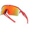 Red Frame Red Mirror Lens