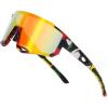 Camouflage Frame Red Mirrored Lens