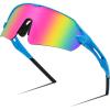007 Blue Frame Pink Mirrored Lens