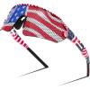008 American Flag Stickers Grey Lens