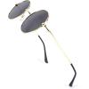 006 Gold Frame Black Lenses
