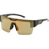 imageFEISEDY Sunglasses Men Women Big Oversized Square FrameUV400 Mirrored Sun Glasses Cycling Driving Fishing Hiking B0064Black Frame With Gold Lenses