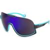 Black Frame Blue Mirrored Lenses