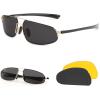 Polarized Gray Lens 01+interchangeable Yellow Night Vision Lenses