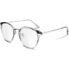 Gery Frame Transparent Lens