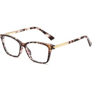 FEISEDY Anti-Blue Light Blocking Glasses with TR90, Anti Eyestrain for Women Men to TV Phone Computer and Gaming B0370(Tortoise)