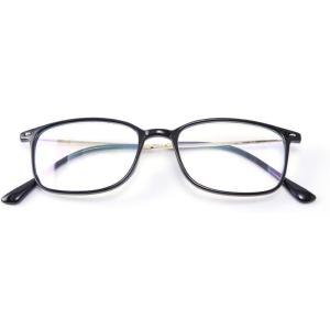 FEISEDY Blue Light Blocking Computer Reading Glasses Lightweight Frame Anti Eyestrain for Men Women B2681(Black)