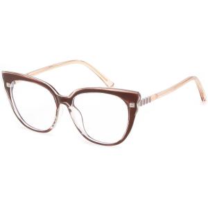 FEISEDY Cat Eye Blue Light Blocking Glasses for Women Anti Eyestrain & UV B0182(Transparent Brown)