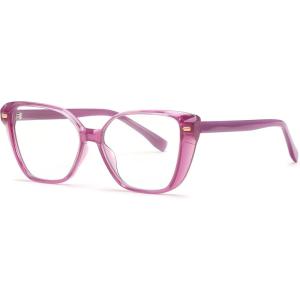 FEISEDY Cat Eye Blue Light Glasses for Women Anti Glare Eyestrain Computer Game Glasse B0123(Purple)
