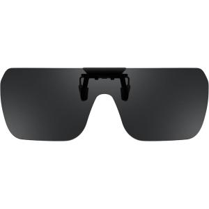FEISEDY Clip-on Flip Up Rimless One Piece Sunglasses for Glasses TAC Lenses B0345(Black)