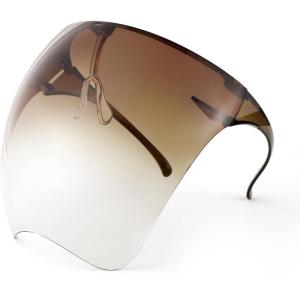 FEISEDY Full Cover Face Visor Protective Glasses Mirror Shield Sunglasses Anti Fog B2781(006 Gradient Brown)