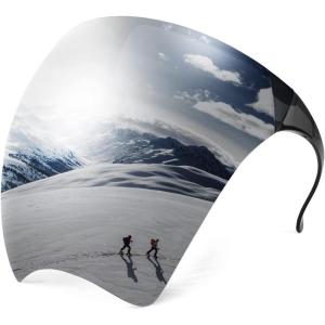FEISEDY Full Cover Face Visor Protective Glasses Mirror Shield Sunglasses Anti Fog B2781(009 White Mirror)