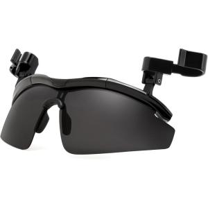 FEISEDY Polarized Clip On Sunglasses,Clip Cap Sports Sunglass,UV400 Protection for Mens Womens Fishing Cycling Hiking B0356(Black)