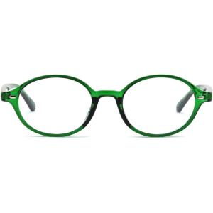 FEISEDY Vintage Oval Blue Light Glasses for Women Men Stylish Lightweight 90s Eyeglasses Fake Nerd Y2k Eyewear Frame B0242(Transparent Green)