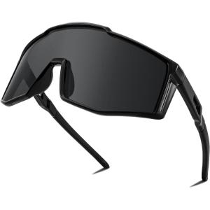 FEISEDY Sports Sunglasses for Youth, Teens & Adults – Cycling, Baseball & Tennis Sunglasses – Sun Glasses for Men & Women(001 – Black)