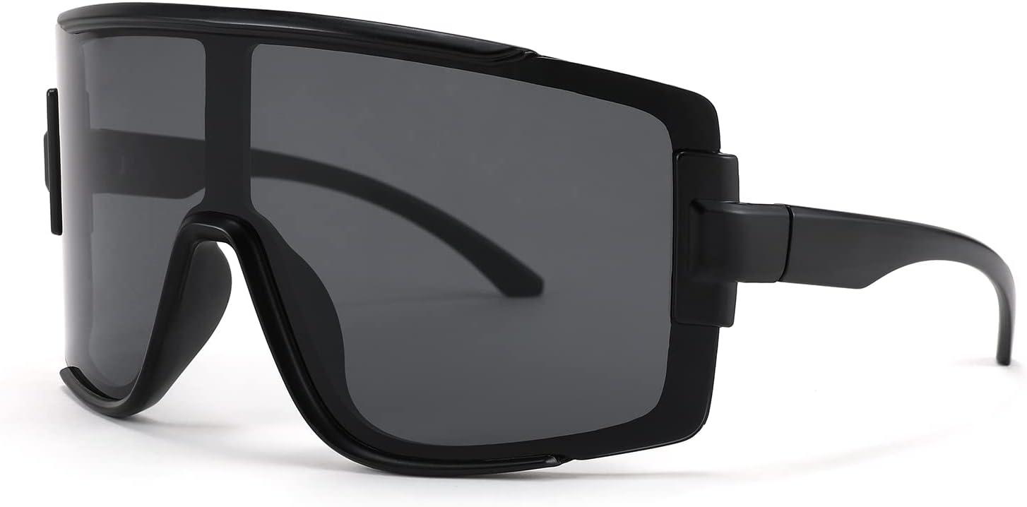 image:imageFEISEDY Men Women Sunglasses 80s Sport Cycling Baseball Glasses for Youth Teens Running Softball B4057Black