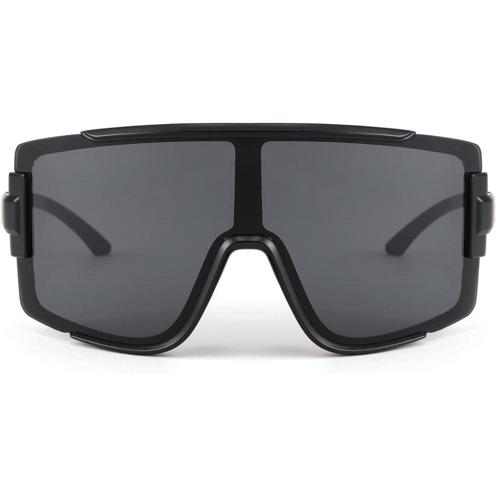 image:imageFEISEDY Men Women Sunglasses 80s Sport Cycling Baseball Glasses for Youth Teens Running Softball B4057Black