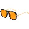 Black Frame/Orange Lens