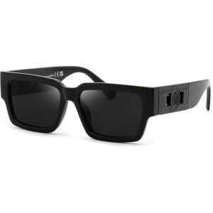 FEISEDY Retro Trendy Rectangle Polarized Sunglasses for Women Men,Classic Narrow Square Sun Glasses B0314(Black/Black)