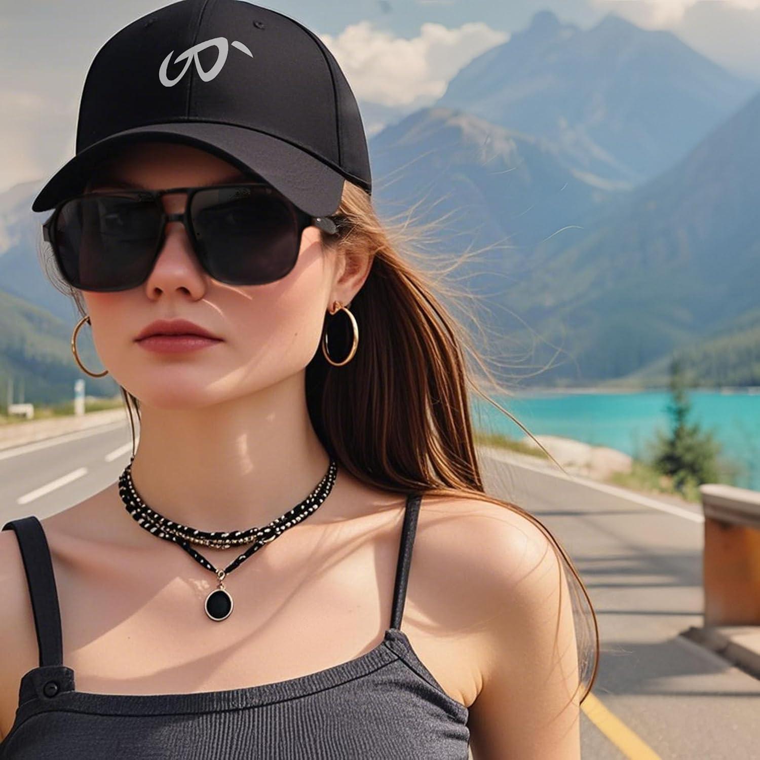 image:imageFEISEDY Retro Square Aviator Sunglasses Women Men 70s Vintage Trendy Plastic Frame Sun Glasses B4158Orange Black