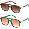 Brown Tortoise & Green