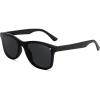 image:imageFEISEDY Trendy Rimless Mirrored One Piece Lens Sunglasses Reflective Sun Glasses B4155Black FrameGrey Lens
