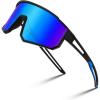 Black Frame/Blue Mirrored Lens