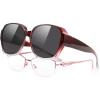 Gradient Red Frame & Black Lens