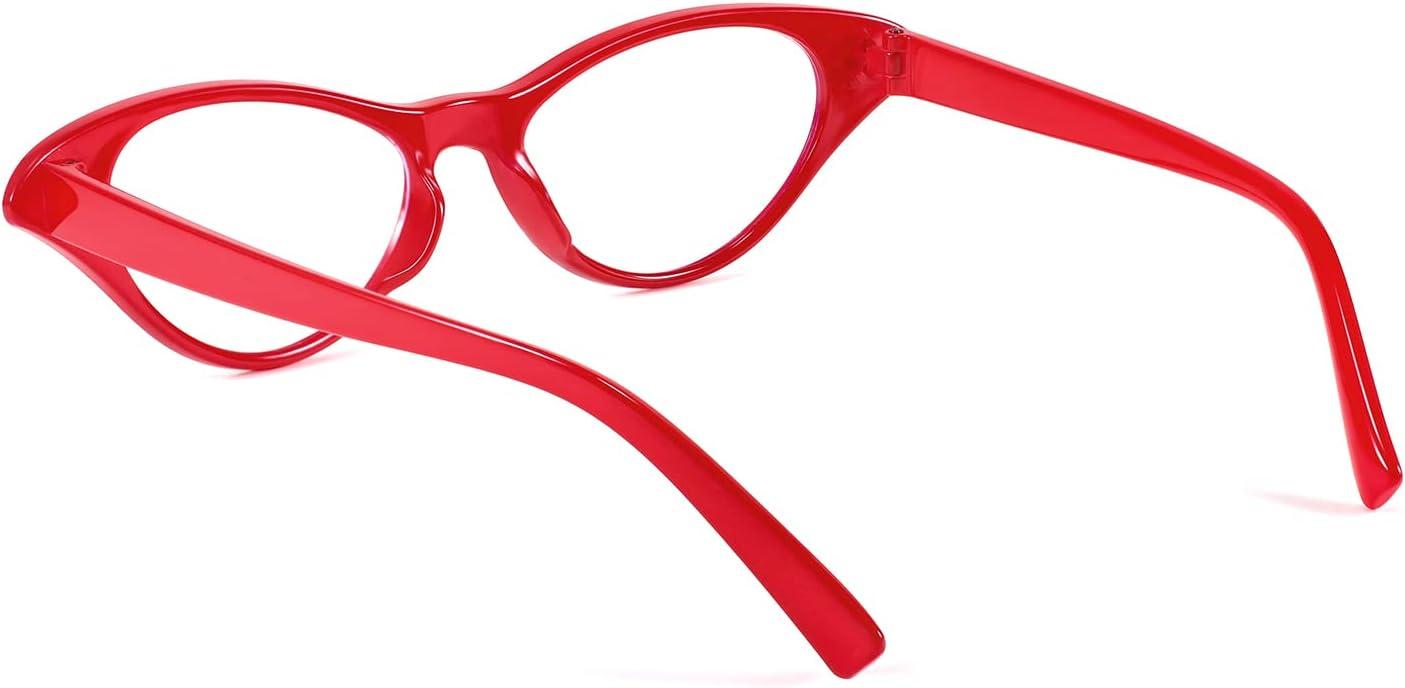 image:imageFEISEDY Cat Eye Costume Glasses with Rhinestones Women amp Kids 50s 60s Classic Party Cateye Sunglasses B2848002 Red Frame