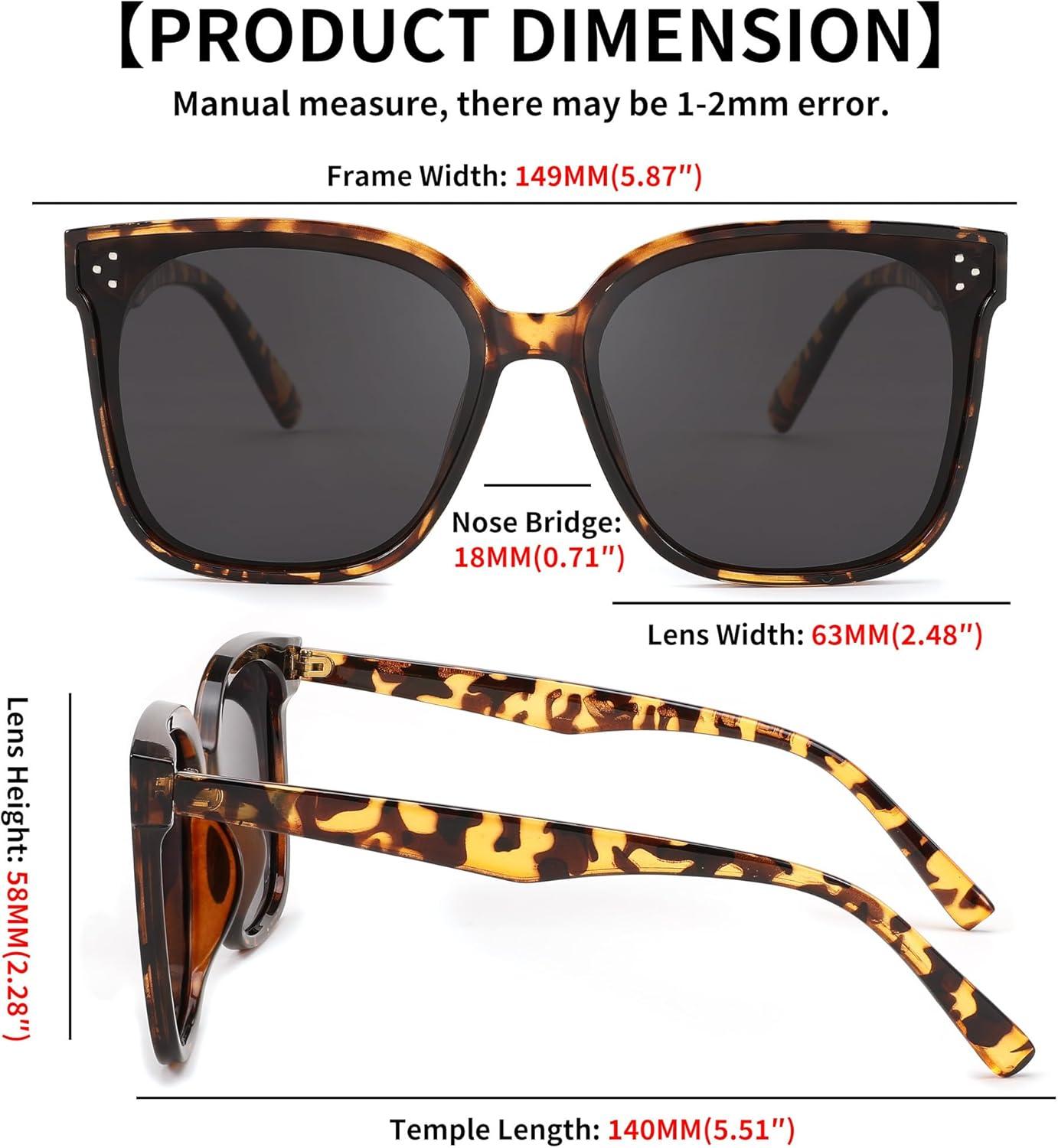 image:imageFEISEDY Oversized Polarized Sunglasses UV400 Protection Square Fashion Sun Glasses for Outdoor amp Daily B2600Camouflage Frame