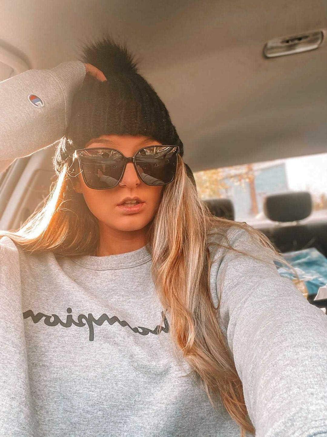 image:imageFEISEDY Oversized Polarized Sunglasses UV400 Protection Square Fashion Sun Glasses for Outdoor amp Daily B2600Clear Grey Leopard