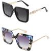 image:imageFEISEDY Sunglasses Womens Trendy Oversized Square Shades