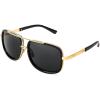 001 Gold Frame/Gray Lens