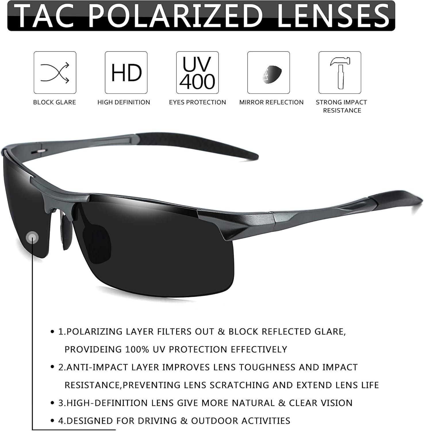 image:imageFEISEDY Classic Men Sport Polarized Sunglasses Driving Unbreakable Frame UV400 B2442