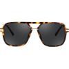 image:imageFEISEDY Retro Square Aviator Sunglasses for Women amp Men Polarized Lens Classic Double Bridge Frame Shades B4195TortoiseGrey