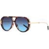 Tortoise Frame Blue Lens