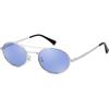 Sliver Frame/Blue Lens