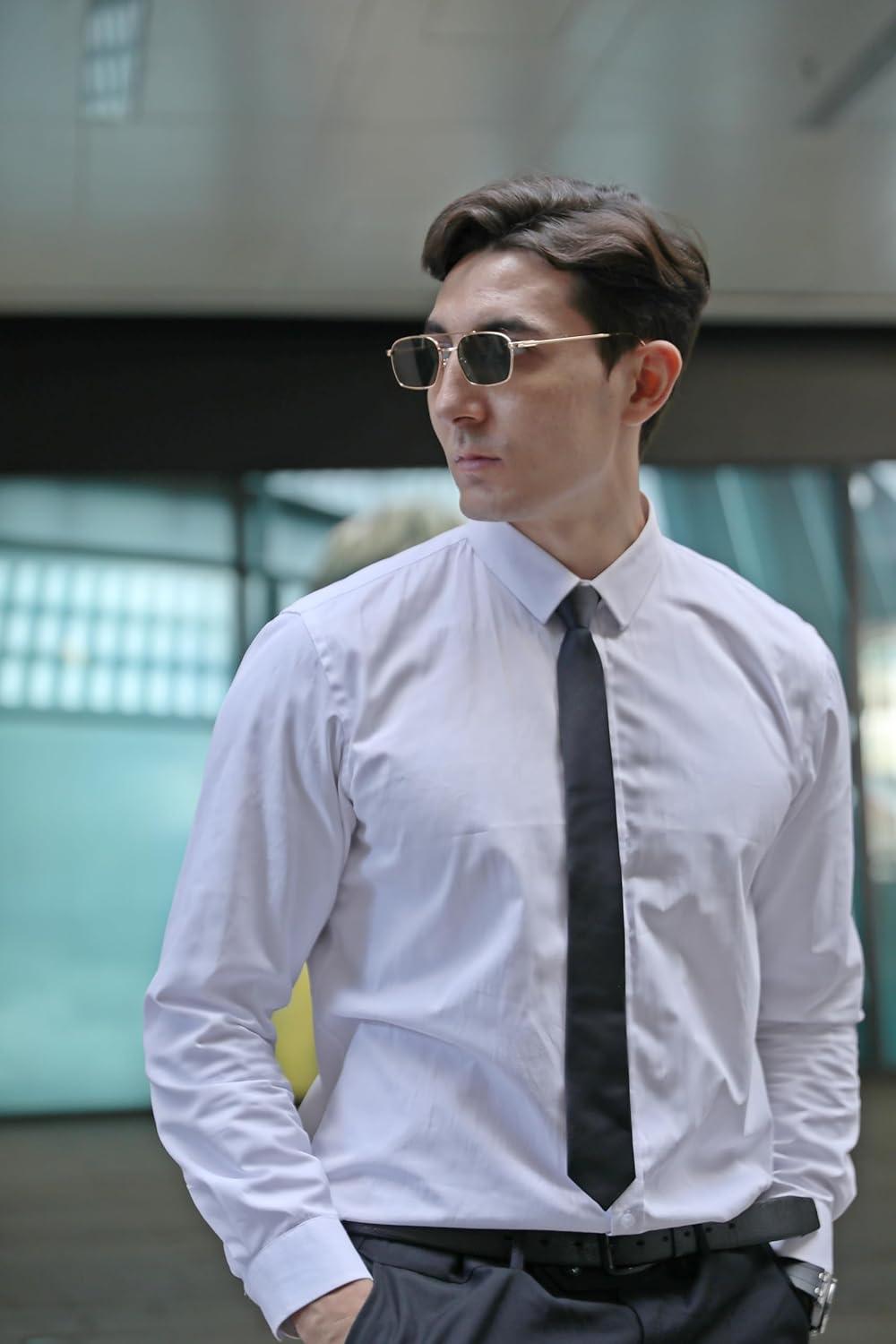 image:imageFEISEDY Fashion Square Aviator Sunglasses Women Men Trendy Retro Metal Frame Sun Glasses Candy Color Lens B1036008 Gold FrameGreen Lens