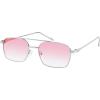 001 Silver Frame/Gradient Pink Lens